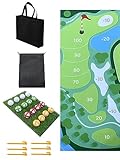 ZYDNFE 2023 New Golf Battle Royale: Garden Golf Pro Game Set - Golf Games for Adults Outdoor, Golf Chipping Game - Indoor/Outdoor 3ft x 2ft Golf Hitting Mat