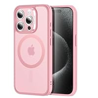 ESR Set di Cover per iPhone 15 Pro (5 in 1), Custodia opaca con protezione dello schermo e delle lenti della fotocamera, Compatibile con MagSafe, Protezione di livello militare, Serie Classic,rosa
