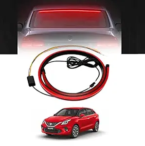 AUTOSMARTLOOK Car 90CM Rear Windshield Brake Strip LED Red Warning Light for Maruti Baleno