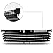 PartsFlow Front Hood Bumper Grill Black Upper Grille For 1999-2005 VW Volkswagen Jetta Bora MK4