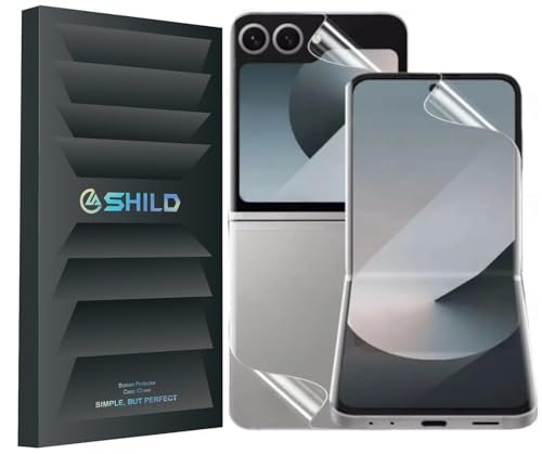 Image of EZ-GLAZ 4-in-1 Screen Protector for Samsung Galaxy Z Flip 6 | Full Body Protection (Inner Display + Back Panel + Cover Screen + Hinge) | HD Clear Flexible Film | Bubble-Free Installation | Scratch Resistant