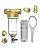 Waterdrop Spin Down Sediment Filter, Backwash Whole House Water Filter System for Well Water, 40-50 Micron, 1" MNPT + 3/4" FNPT + 3/4"MNPT, Traps Sand, BPA Free, WD-RPFK