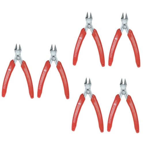 VILLCASE 3sets 2pcs Stainless Steel Cutting Pliers Durable Wire Stripper with Comfortable Grips for Easy Cutting of Cords Chains and Thin Wire 2pcs*3