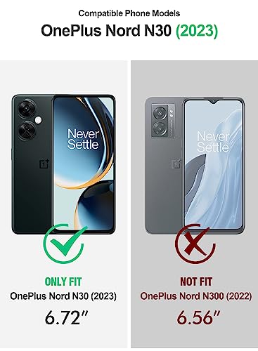 Poetic Guardian Case for OnePlus Nord N30 5G, [20FT Mil-Grade Drop Tested], Full Body Hybrid Shockproof Bumper Cover with Built-in Screen Protector, Black/Clear