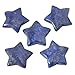 Casaper 1 Inch (30mm) Natural Lapis Lazuli Crsytal Gemstone Carved Mini Star Reiki Healing Worry Energy Pocket Stone Point Stars Pack of 2