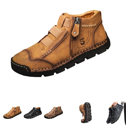 Matufit Shoes for Men, Matufit Men's Leather Waterproof Shoes, Fashionable Comfortable Slip-On