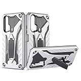 Bolsa de teléfono Compatible con Huawei Honor 20 Pro, funda híbrida de cuerpo completo de PU + TPU de grado militar fuerte de dos capas, cubierta protectora a prueba de polvo a prueba de golpes Estuch
