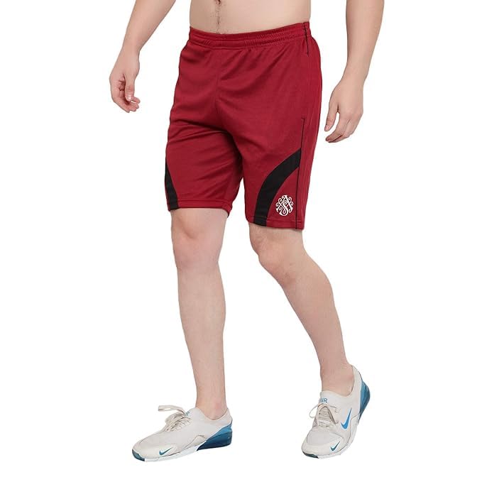 Image of DIA A DIA Men's Polycotton Running Sports Gym Shorts Pack of 2