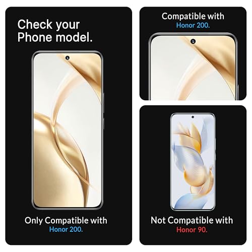 Image of FIRST MART TPU Screen Protector for Honor 200 - Unbreakable Membrane Protection, Case Friendly Coverage, Bubble-Free, Edge to Edge Coverage [ 1 Pack]