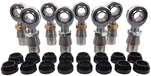 QSC 3/4 X 3/4-16 Chromoly 4-Link Rod End Kit with 3/4 Aluminum Cone Spacers & Bungs .095 Wall, Rod End, Heim Joint