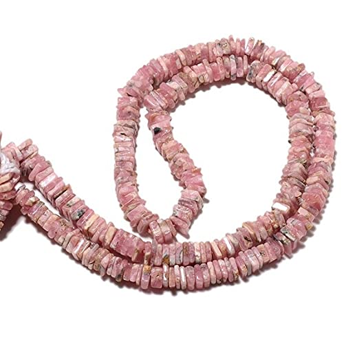 Rhodochrosite rose perles heishi 5.5mm fil 8 pouces LKBEADS