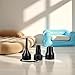 Tnyvm Black Air Pump Replacement Nozzles, Plastic Pump Nozzles, 3 Sizes Inflatable Pump Nozzles Head, Air Pump Inflator Adaptor Accessory for Partial Air Bed, Air Mattress Accessories