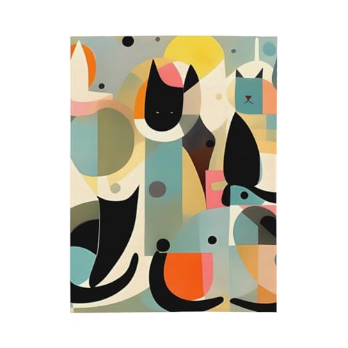 Couverture flanelle haut de gamme au design moderne Mid-Century pour lit - 3