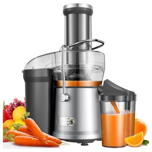 GDOR 1200W Juicer 2L Juicer Machines Juicers Whole Fruit and Vegetable with Larger 81mm Feed Chute 2 Speed Juice Machine Higher Juice Yield Juice Extractor Easy to Clean Anti-drip Brush Included