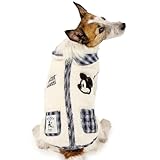 ペットパラダイス 犬 服 冬 ディズニー ミッキーマウス 襟付き ジップ ベスト 背中開き 着せやすい ブランド カジュアル おしゃれ かわいい かっこいい ホワイト チェック柄 小型犬 【参考 SS トイプードル パピヨン (～5kg) ペットパラダイス国内直営店72店舗展開2025/10/1時点】