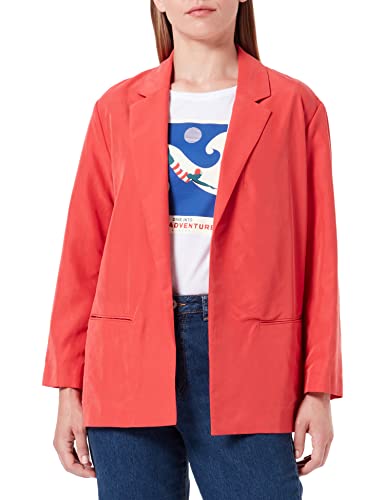 87% Viscosa 13% Poliestere Sisley Giacca 28J6LW007, Rosso 29L, 44 Donna