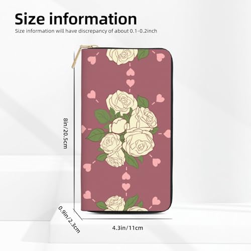 Cartera de mano moderna rosa blanca con compartimentos organizadores 3
