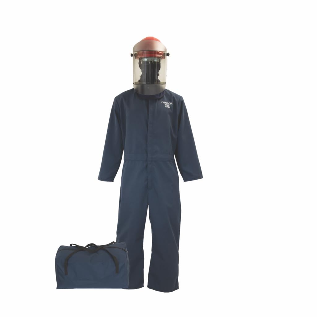 OBERON Arc Flash Suit Kit - 12 Cal - Includes Hard Cap, Balaclava, Coveralls and Escape Strap - TCG2P Series