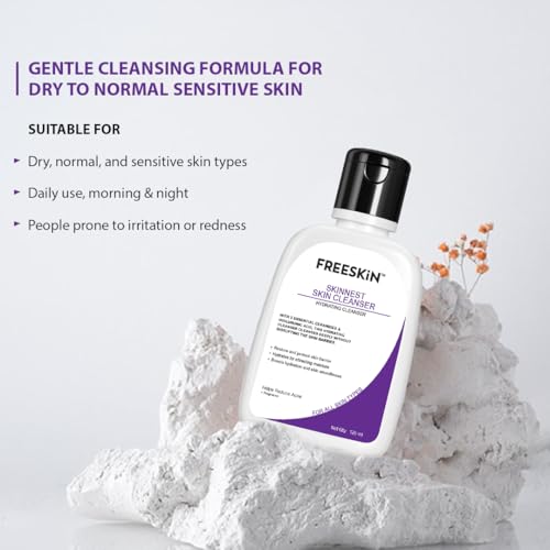 Image of Freeskin Skinnest Hydrating Cleanser | With 3 Essential Ceramides & Hyaluronic Acid | Restores & Protects Skin Barrier | Deep Cleansing, Hydration & Acne Care | For All Skin Types | 125ml