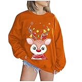 Christmas Sweaters for Women, White Shirt Women Tshirts Titos Sweatshirt Women's Padded Round Neck...
