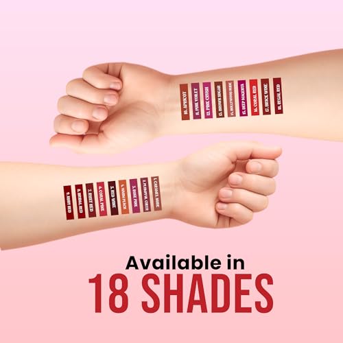 Image of Lightweight Liquid Lipstick - Highly Pigmented, Non-Drying Formula for Bold & Beautiful Lips 3.8g (CORAL RED)