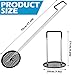 Lothee Stainless Steel Telescopic Ice Fishing Skimmer Scoop, Ice Hole Fishing Scoop, 11.8-27.6