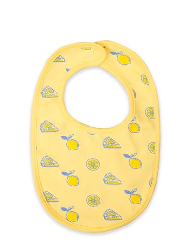 Image of Kidbea Organic Cotton Baby Bib, Adjustable Snap Closure Soft Absorbent Feeding Bibs Apron for Newborns & Infants Child With Cute Prints | Reusable Baby Essential