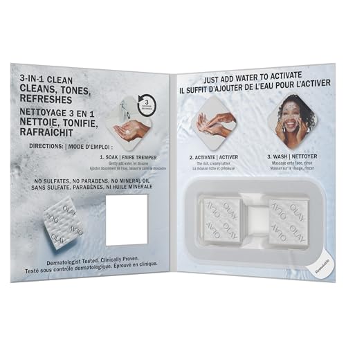 Olay Cleansing Melts + Vitamin C Face Cleanser, Water-Activated Face Wash, 12 Count - Image 3