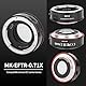 Meike EFTR-0.71X Lens Mount Adapter Speed Booster 0.71x Focal Reduction Ring Converter Speedbooster für Canon EF Mount Objektive an Canon APS-C Kameras EOS R7 R10