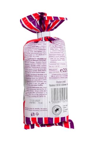 Piasten Schoko Linsen 225 g – Bunte Schokolinsen mit Zuckerüberzug – Knackige Schokolinsen Snack & Party Süßigkeiten + minafood Notizblock (1er Pack)