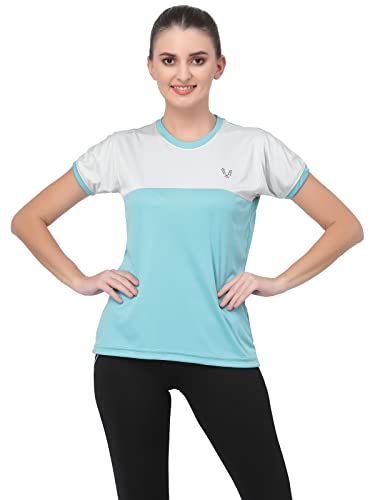 Image of UZARUS Women's Dry Fit Workout Top Sports Gym T-Shirt