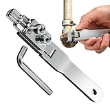 Rohr-Extraktor - Mit Schraubenschlüssel Robuster Wasserhahnentferner - Extraktor für gebrochene Ventilgewinde,für 13 und 19 mm Sanitärreparatur Ventil beschädigte Schraube Abfluss