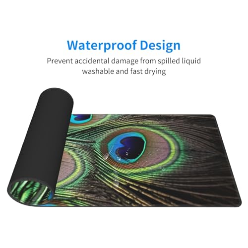 Tapis de souris de jeu vert 80 x 30 cm avec tapis de souris pour clavier - 5