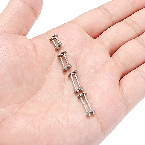 SCERRING 2-8PCS 16g G23 Titanium Labret Monroe Lip Tragus Cartilage Earring Ring Stud Piercing Jewelry 6mm 8mm 10mm 12mm4