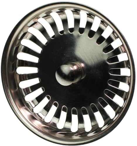 Blanco Colador Basket con Pines 8.2 cm Acero Inoxidable miniatura 7