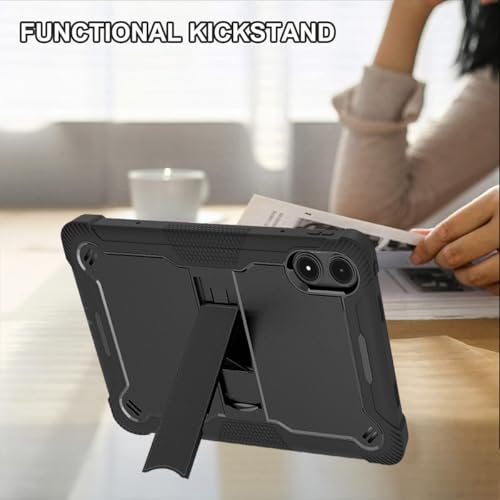 Image of TGK TPU Slim Heavy Duty Shockproof Protection Kickstand Hybrid Case Cover for Redmi Pad Pro 12.1 inch Tablet Black