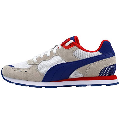 Image of PUMA Men's Vista Sneaker, White-Limoges-High Risk Red, 10.5