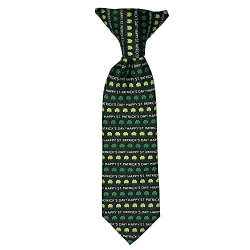 Jacob Alexander Baby Boys' Happy St. Patrick's Day Shamrocks 8 inch Clip-On Neck Tie