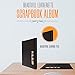 Photo Booth Nook Scrapbook Album - (1 count) Large Scrapbooking Journal with Leather Cover - 40 Pages, 2x6