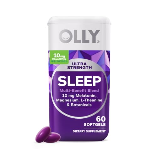 OLLY Ultra Strength Sleep Softgels, Drug Free Nighttime Support...
