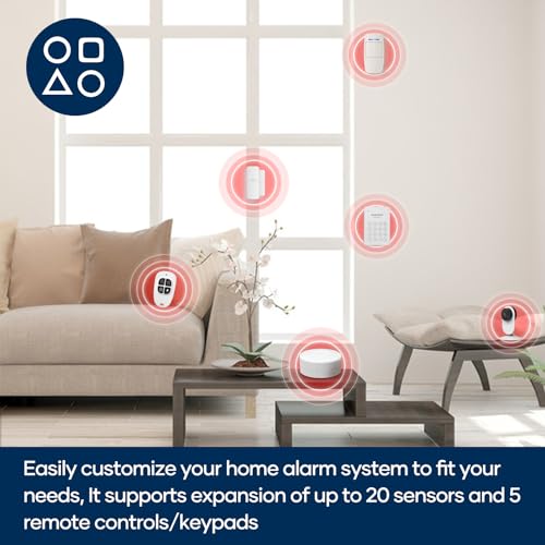 Tolviviov W2 Wifi Door Alarm System, Wireless Diy Smart Home Security System thumb #5