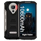 Rugged Smartphone OUKITEL WP16 20MP Fotocamera Visione Notturna 10600mAh Grade Batteria 8GB + 128GB Andriod 11.0 IP68 Impermeabile Antiurto Cellulare 6.39 Pollici OTG/NFC/Face ID Nero