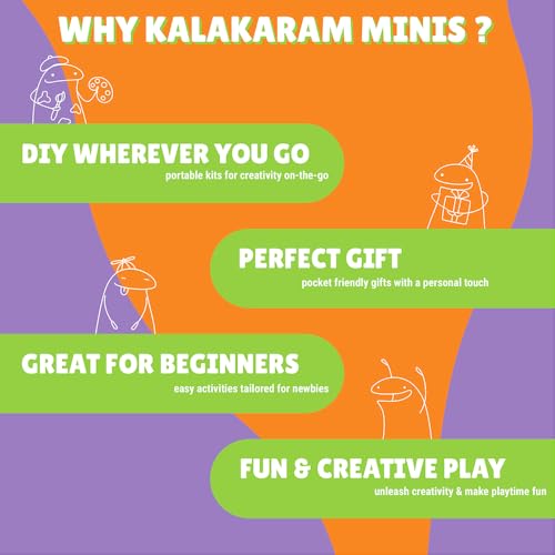 Image of Kalakaram Mini DIY Sequin Art Pouch Making Craft Kit | DIY on the go | Perfect for Gifting | Birthday Gifting | Return Gift for Parties | Kids Aged 4,5,6,7