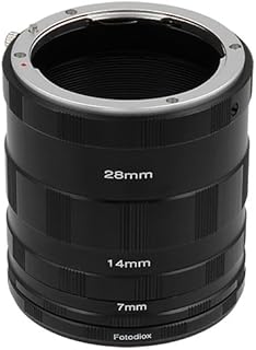 Fotodiox Macro Extension Tube Set Compatible with Nikon F Mount Cameras for Extreme Close-up Photography