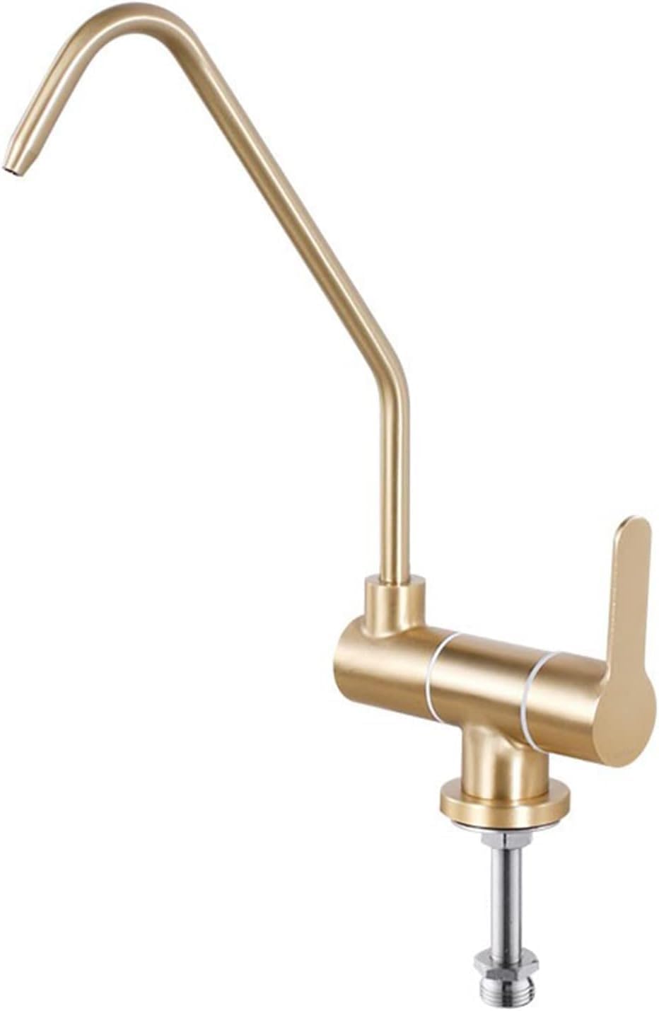 Water Filter Faucet Brushed Gold Kitchen Drinking Only Cold Stainless Steel,C