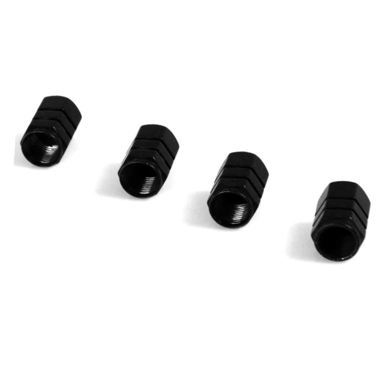 QIZUN 4PCS Metal Tyre Valve Caps for Abarth 595 Abarth 500 Abarth 124 Spider, Leak-Proof Dust Caps for Car Tyres Car Wheel Tyre Dust Corrosion Resistant,Black