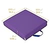 ECR4Kids SoftZone Floor Cushions, Square, Flexible Seating, Purple, 6-Piece #1