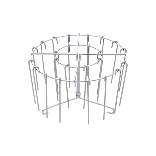 Grill Rack for Air Fryer, Air Fryer Brooch Rack, Vertical Stand Barbecue Rack for More Even Heating, Stainless Steel Round Hanging Kebab Rack for Meat skewers, Chicken Legs, Wings, Thighs