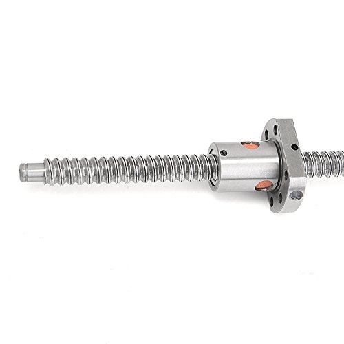 Vis à bille roulée 12 mm SFU1204 anti contrelask - Longueur du plomb 250 mm + extrémité d'usinage BF/BK10 pour pièces CNC