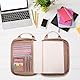 Teamoy Multifunktionale Aufbewahrungstasche für Journalzubehör, Notizbuchhalter mit abnehmbaren Stiftfächern, Journal Travel Organizer für B5-Notizbücher, Planer, Stifte, Journalzubehör, Rosa